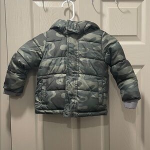 Okie Dokie Winter Camouflage Puffer Coat